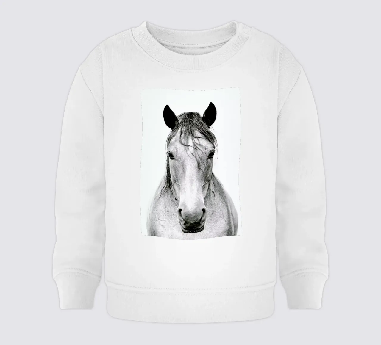 Chestnut Dun Horse II baby sweatshirt van Victoria Frost