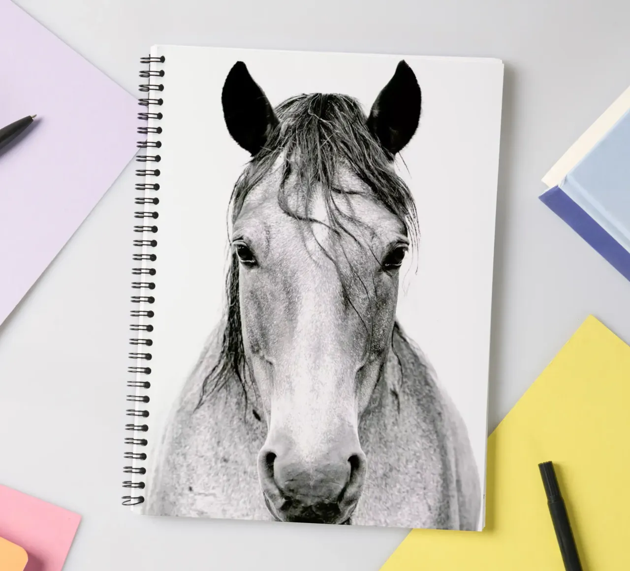 Chestnut Dun Horse II spiral notebook by Victoria Frost