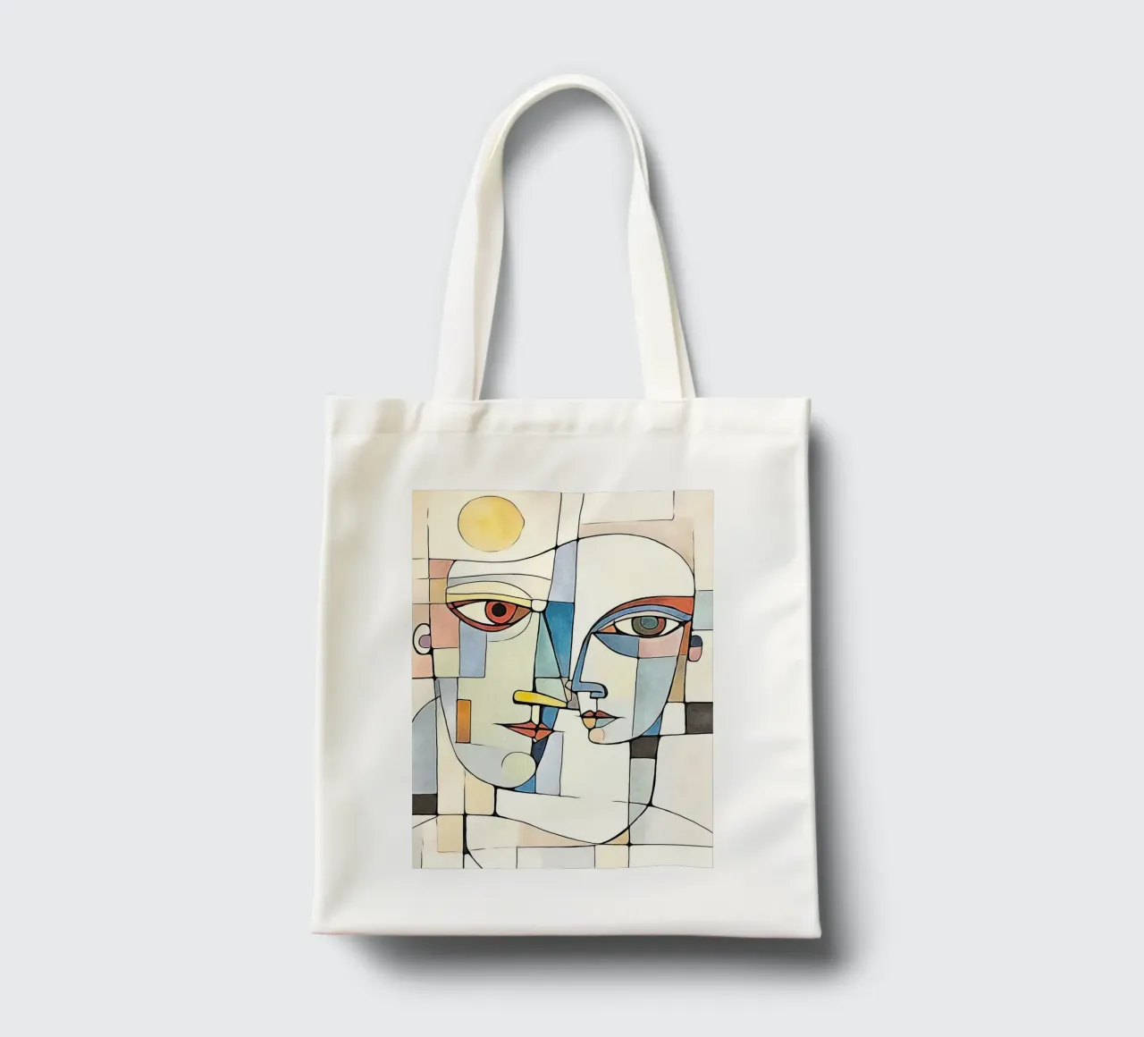 abstract pair, motif 8 tote bag by ZAMART