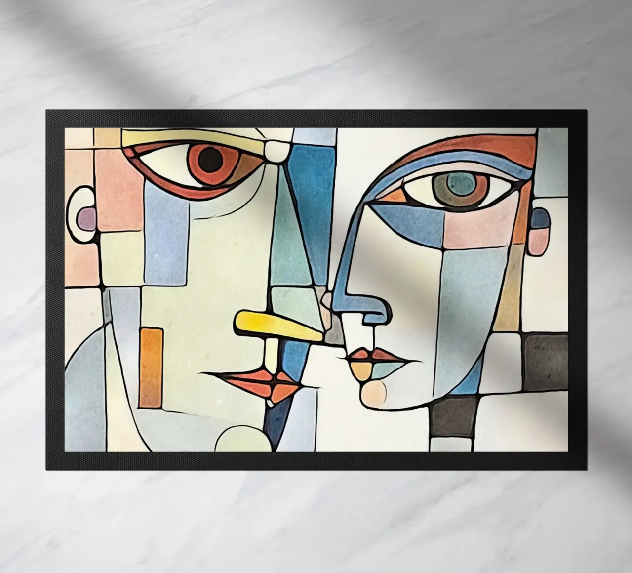abstract pair, motif 8 doormat by ZAMART