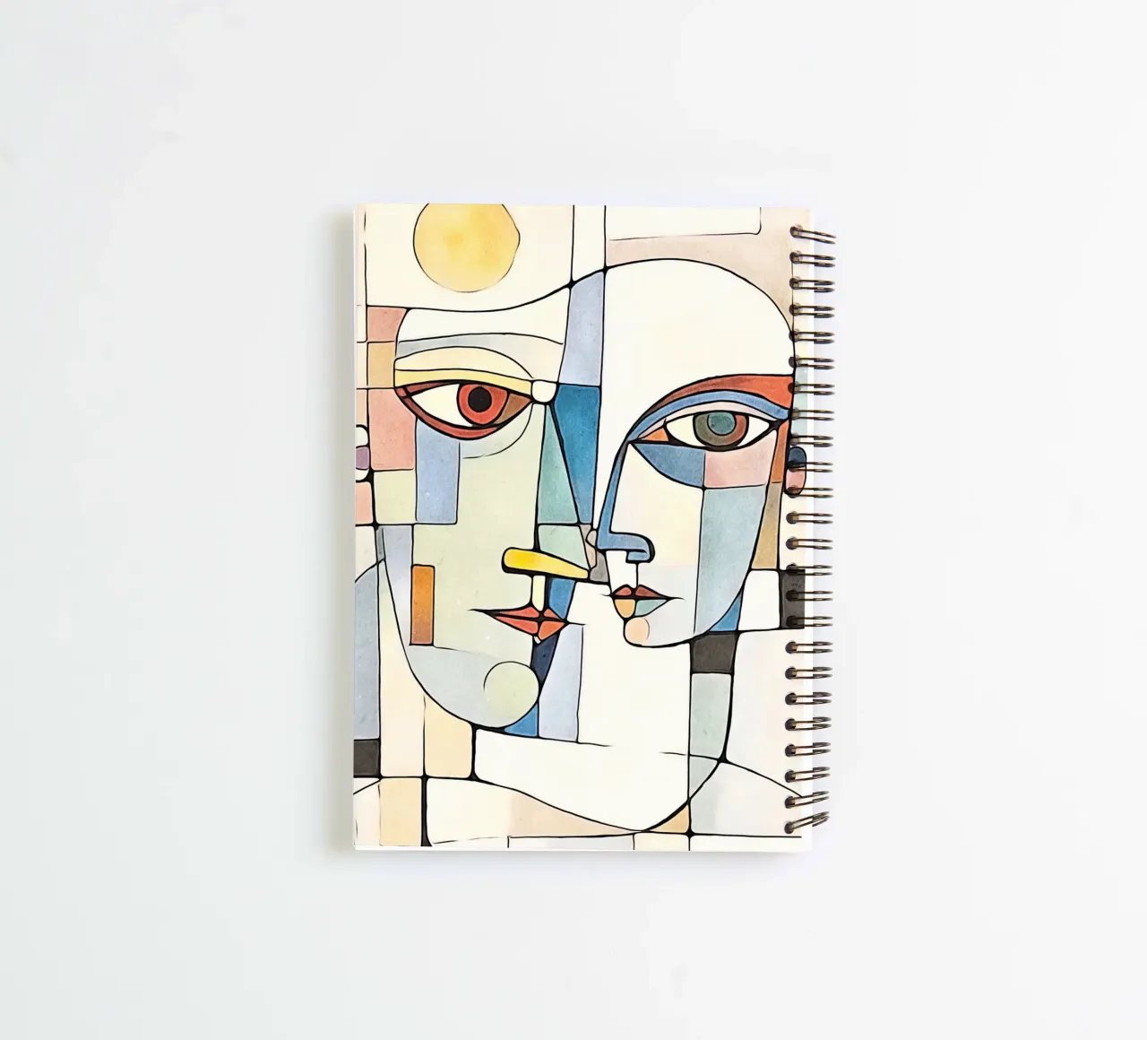 abstract pair, motif 8 spiral notebook by ZAMART