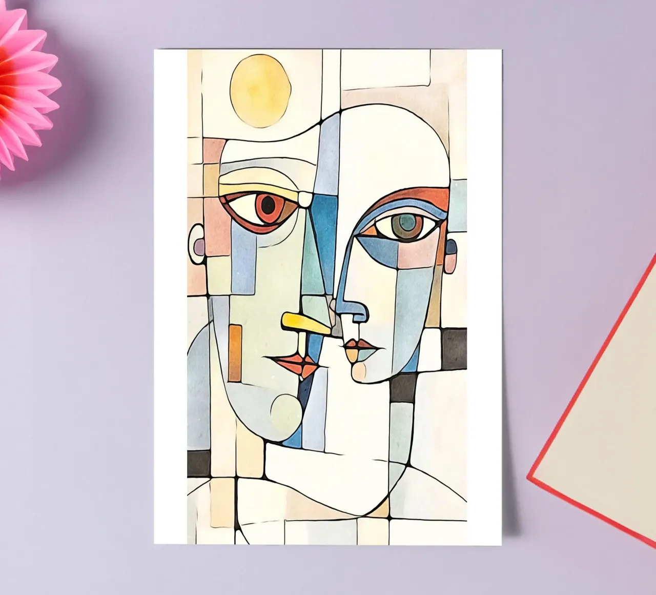 abstract pair, motif 8 sticker sheet by ZAMART