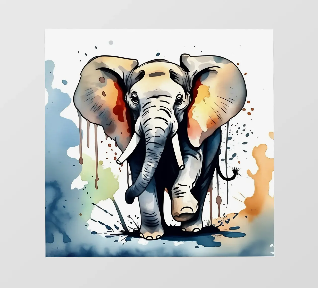 Stile_elefante_M_1 telo in pvc da Tierisch bunt by LK
