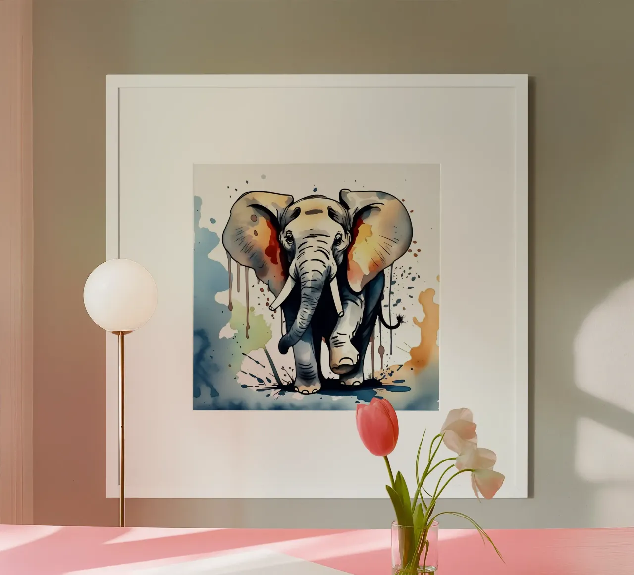 Elephant_Style_M_1 hahnemühle by Tierisch bunt by LK