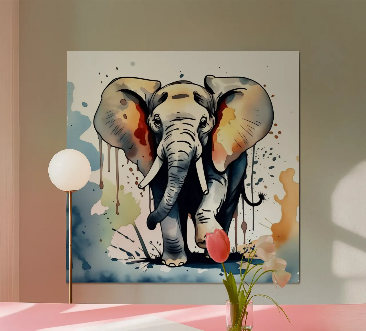 Elephant_Style_M_1 hahnemühle by Tierisch bunt by LK
