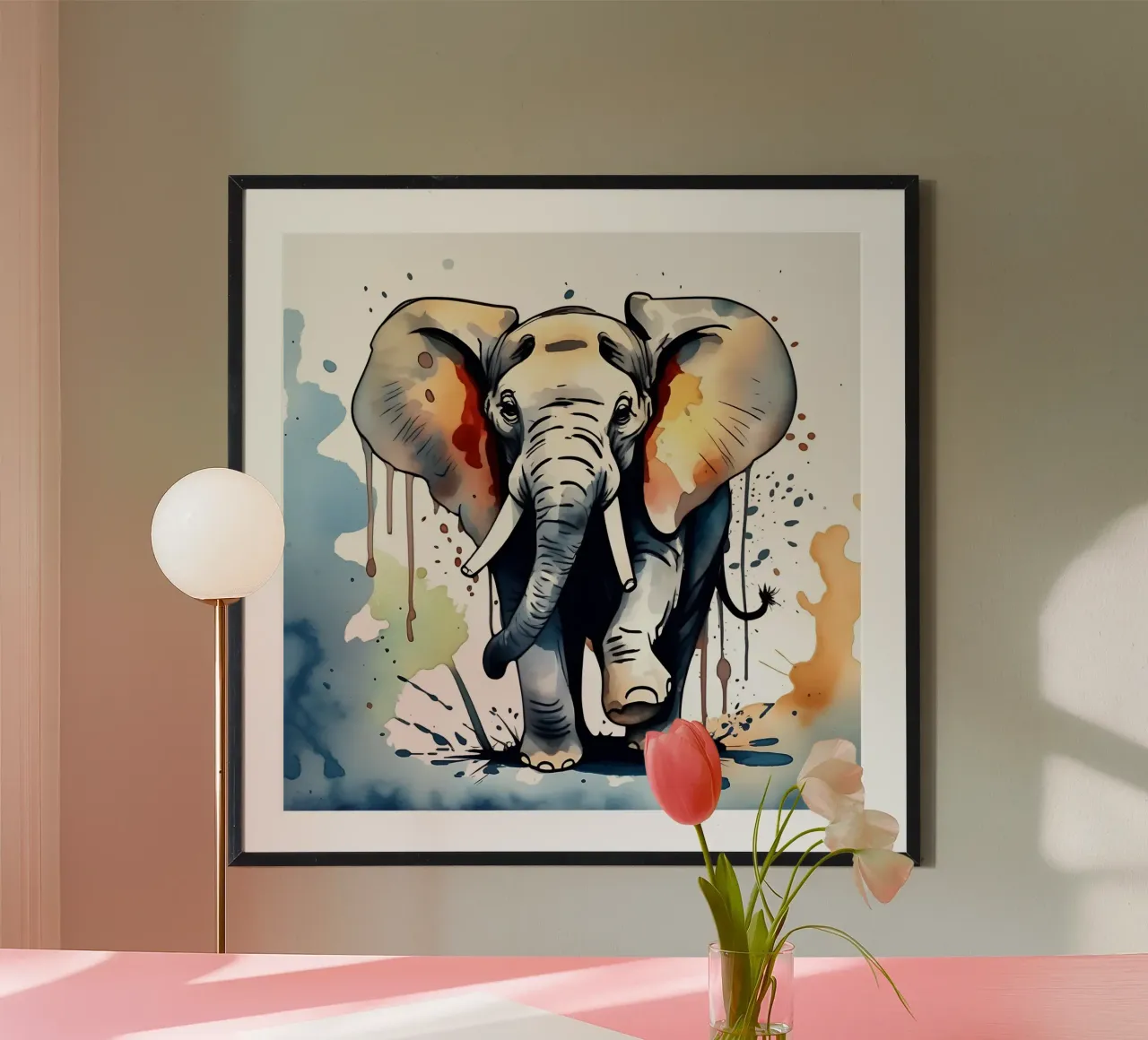 Elephant_Style_M_1 hahnemühle by Tierisch bunt by LK