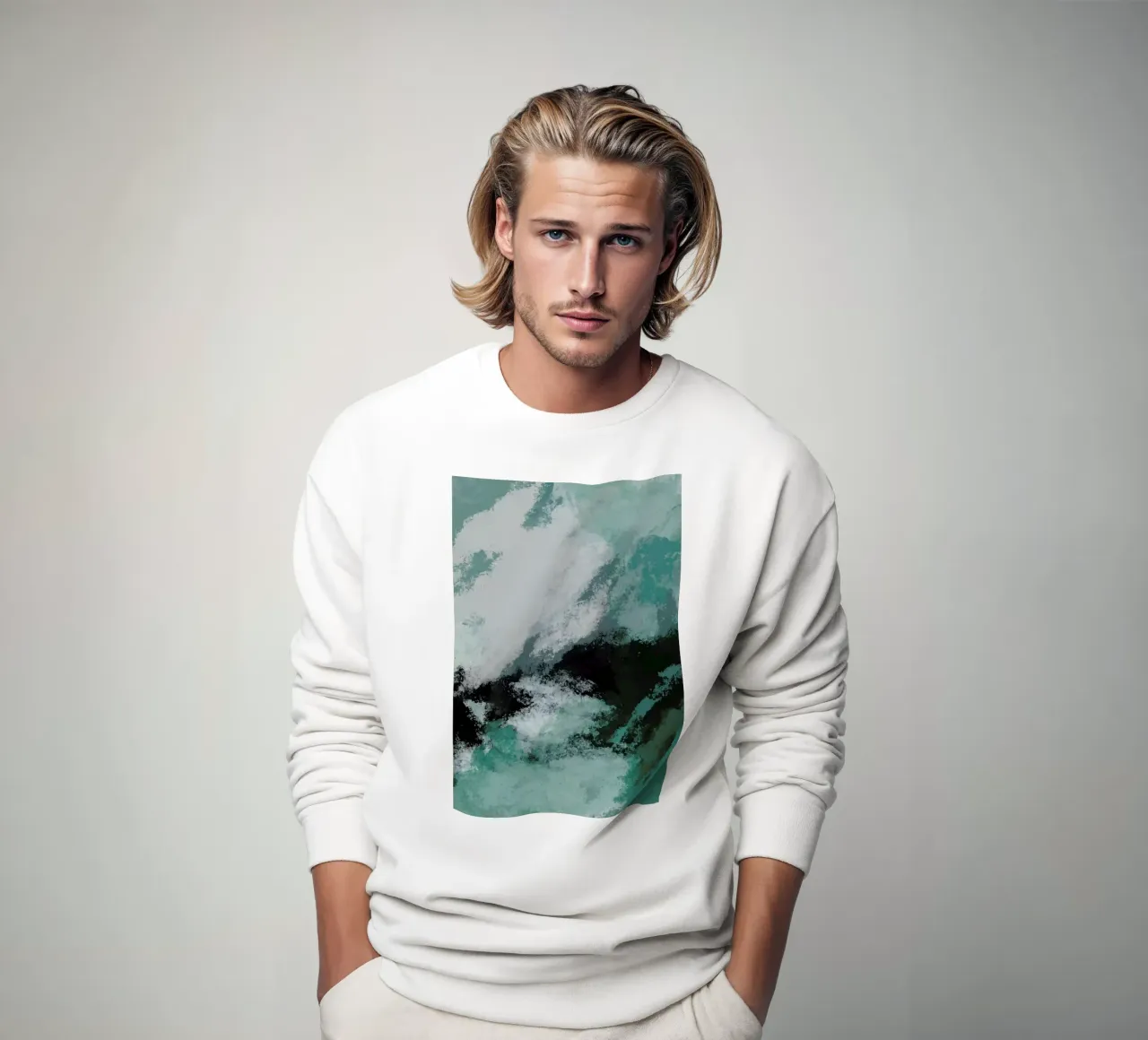 Rough Ocean sweatshirt van Pure