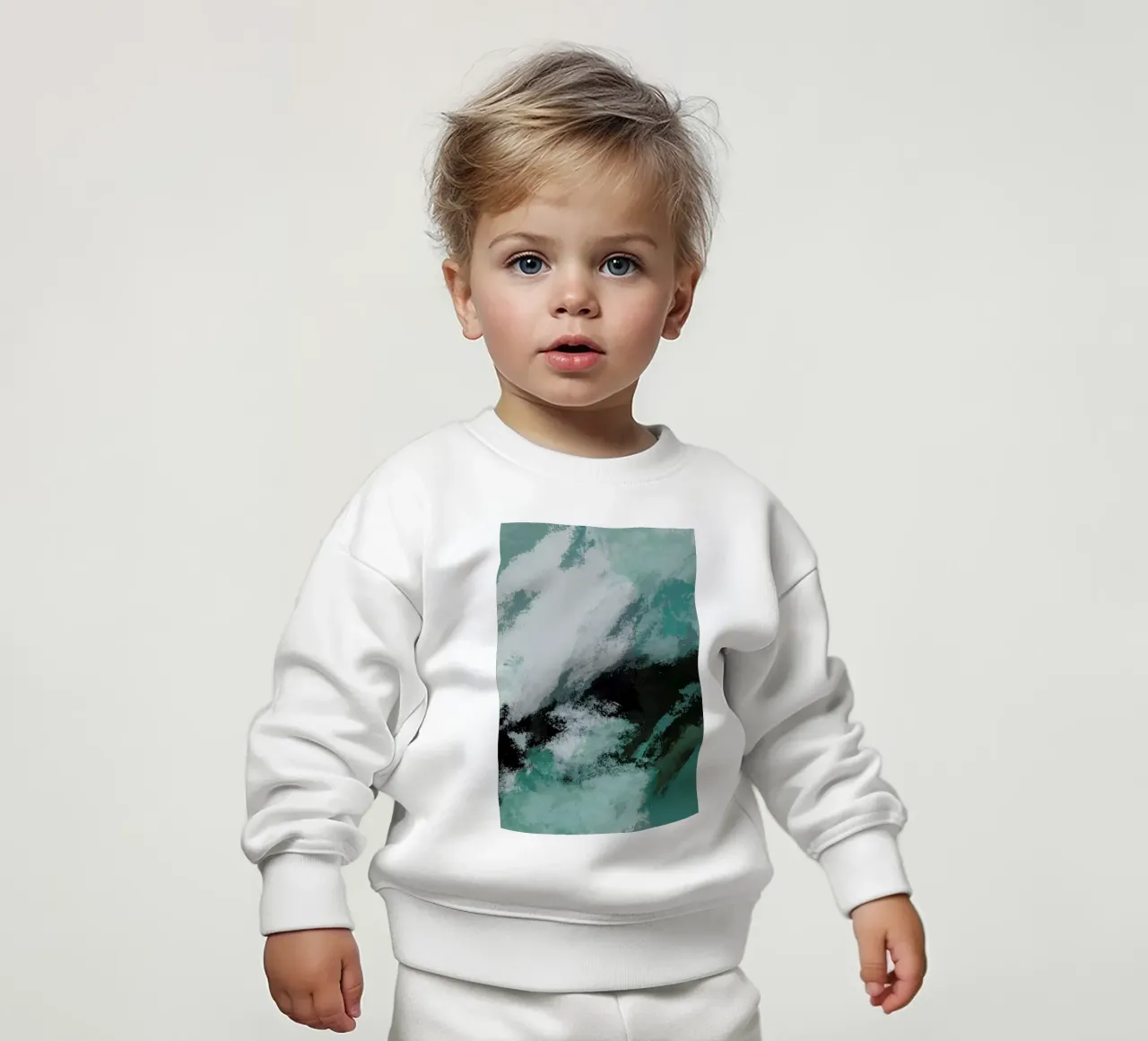 Rough Ocean felpa neonato da Pure