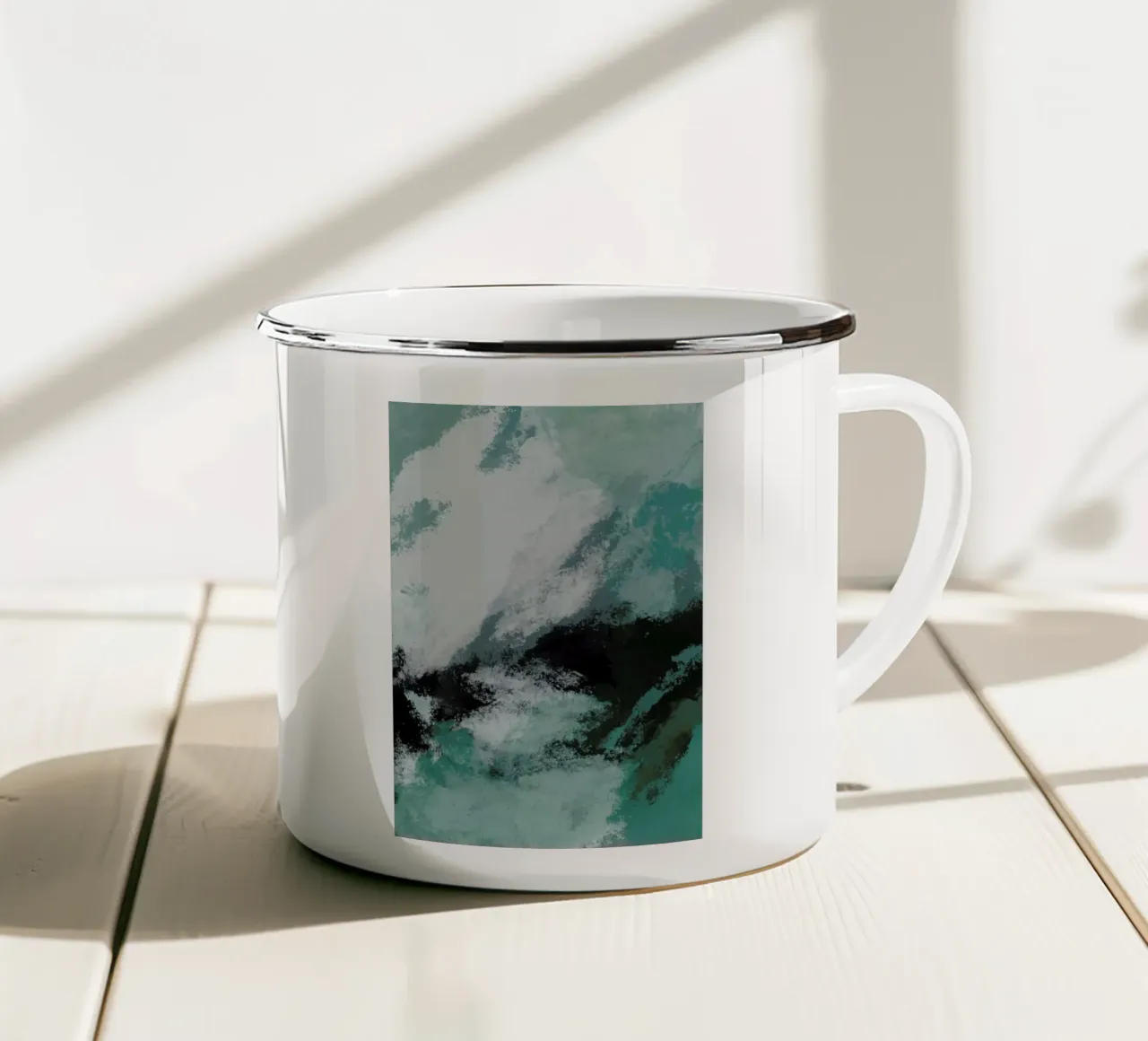Rough Ocean tazza in smalto da Pure