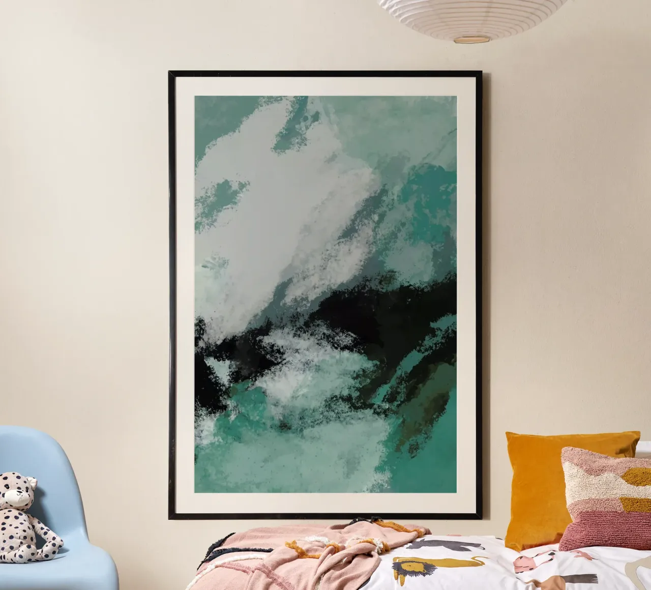 Rough Ocean poster con telaio in plastica da Pure