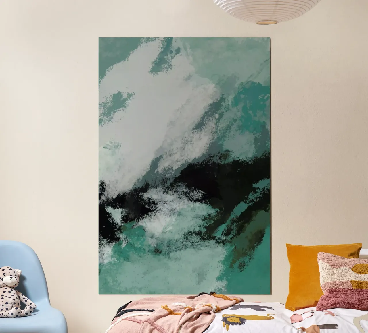 Rough Ocean poster con telaio in plastica da Pure