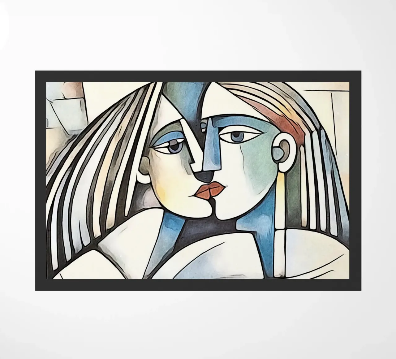 abstract couple, motif 9 doormat by ZAMART