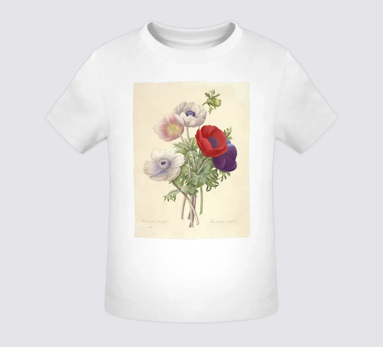 Fiori di anemone classici di primavera maglietta neonato da Timeless Botanica