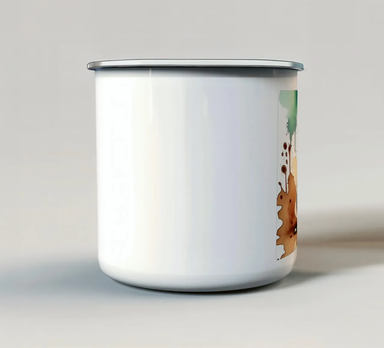 Meerkat_Style_M_1 tazza in smalto da Tierisch bunt by LK