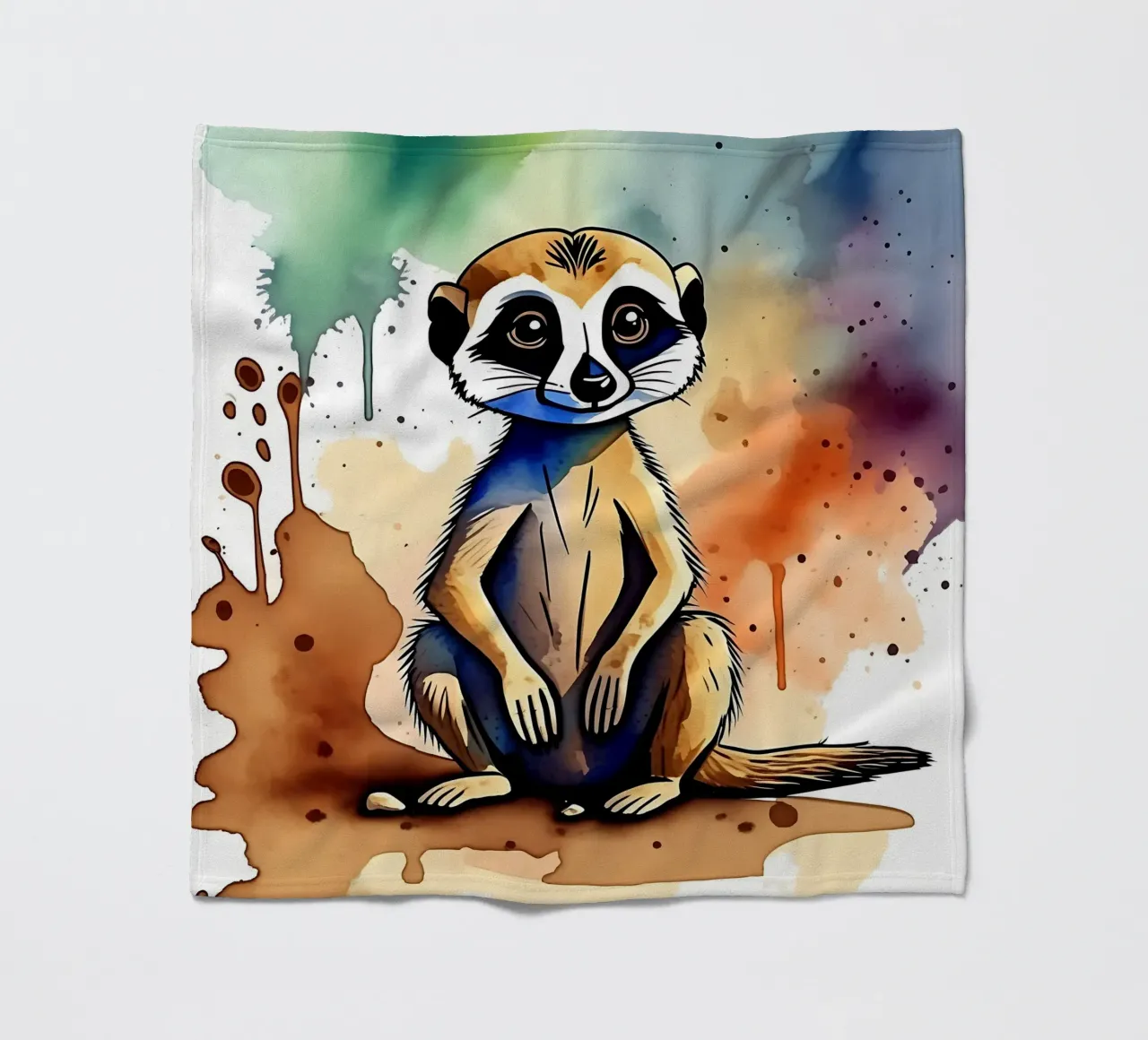 Meerkat_Style_M_1 coperta in pile da Tierisch bunt by LK