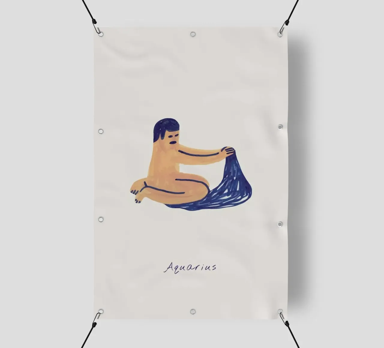 Aquarius telo in pvc da Little Flourishes