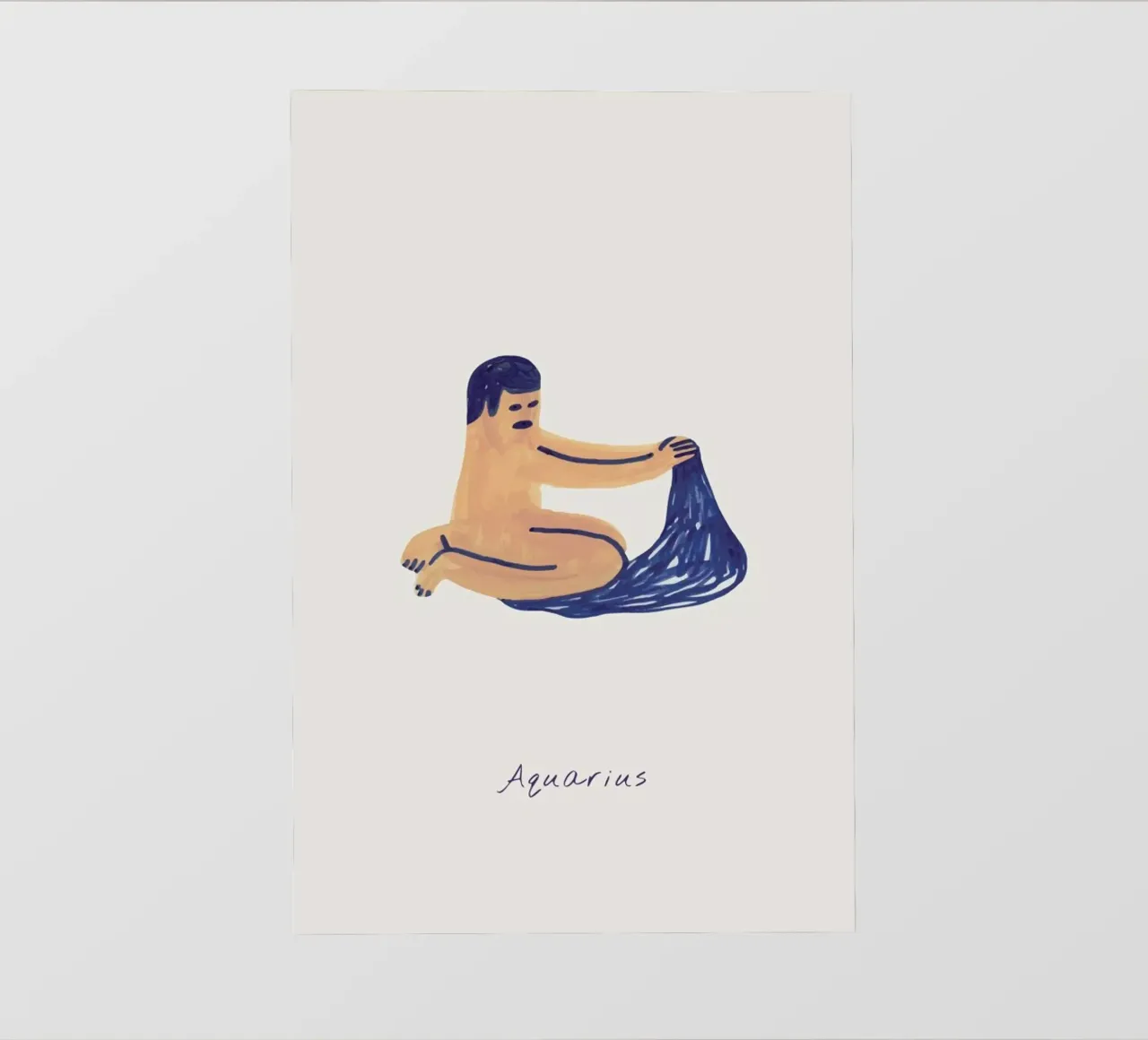 Aquarius telo in pvc da Little Flourishes
