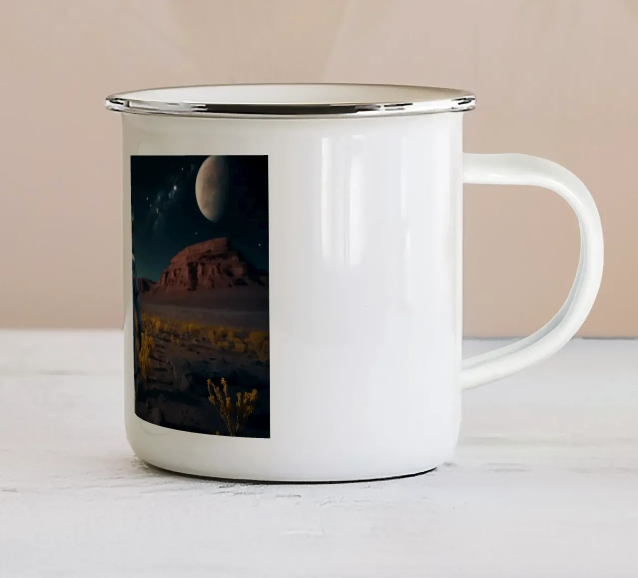 Lunaris tazza in smalto da Stellar Dream Art