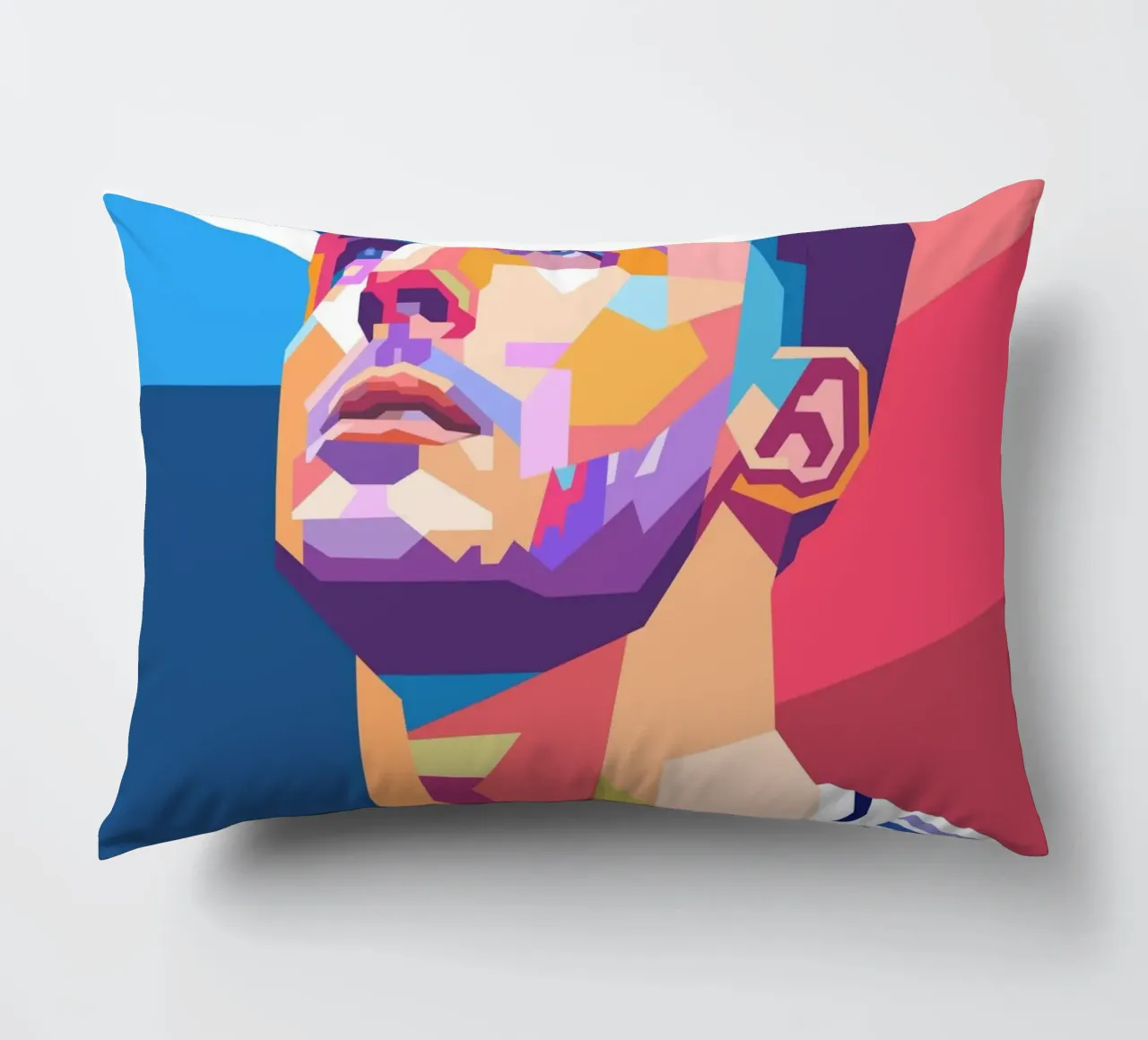 Pop art Declan Rice giocatore di calcio cuscino da Hantamrata
