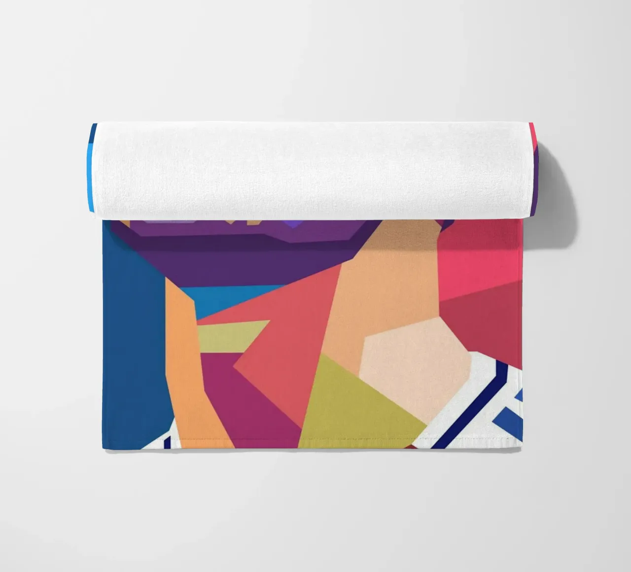 Pop art Declan Rice giocatore di calcio telo mare da Hantamrata