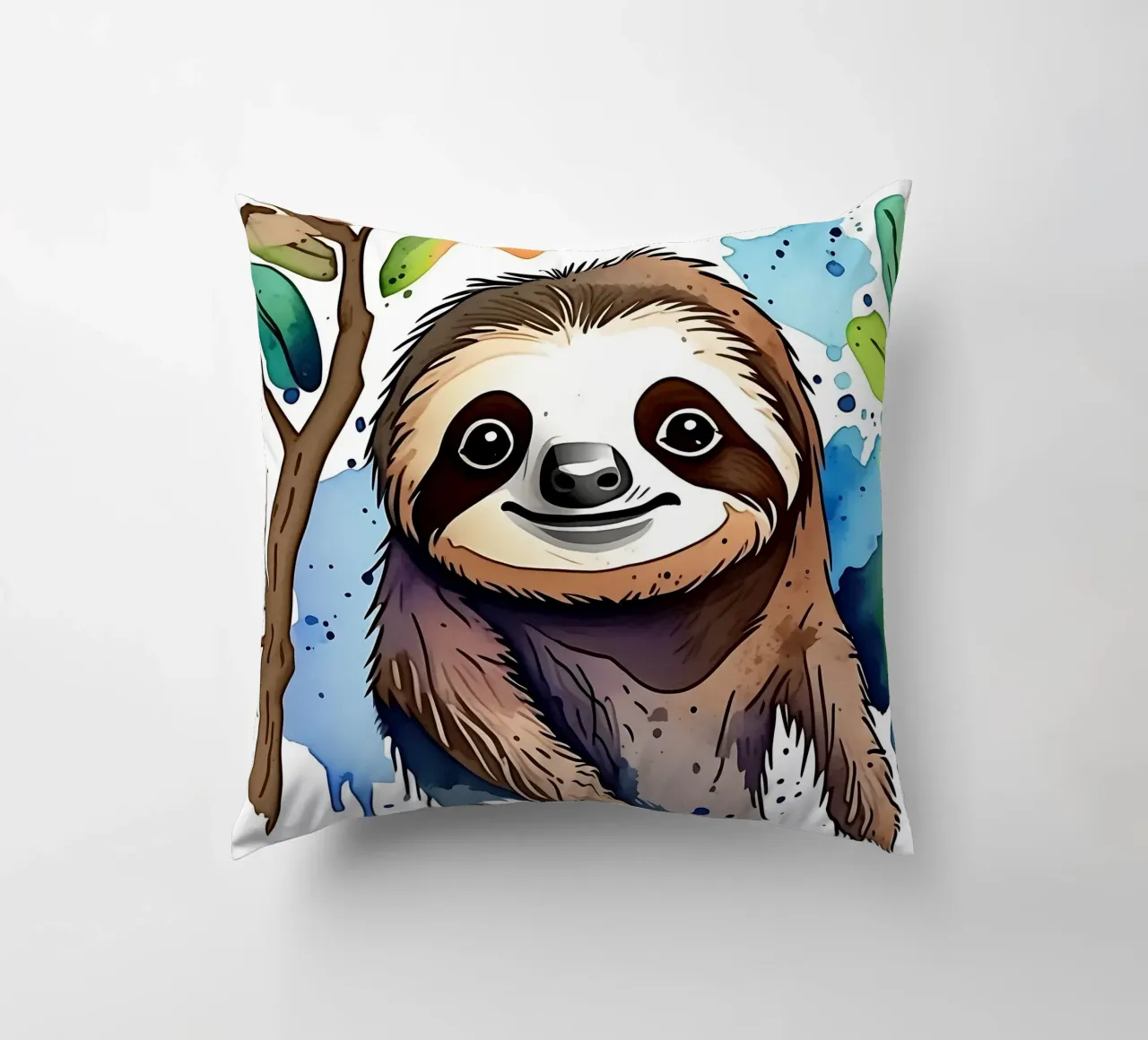 Bradipo_Stile_M_1 cuscino da Tierisch bunt by LK