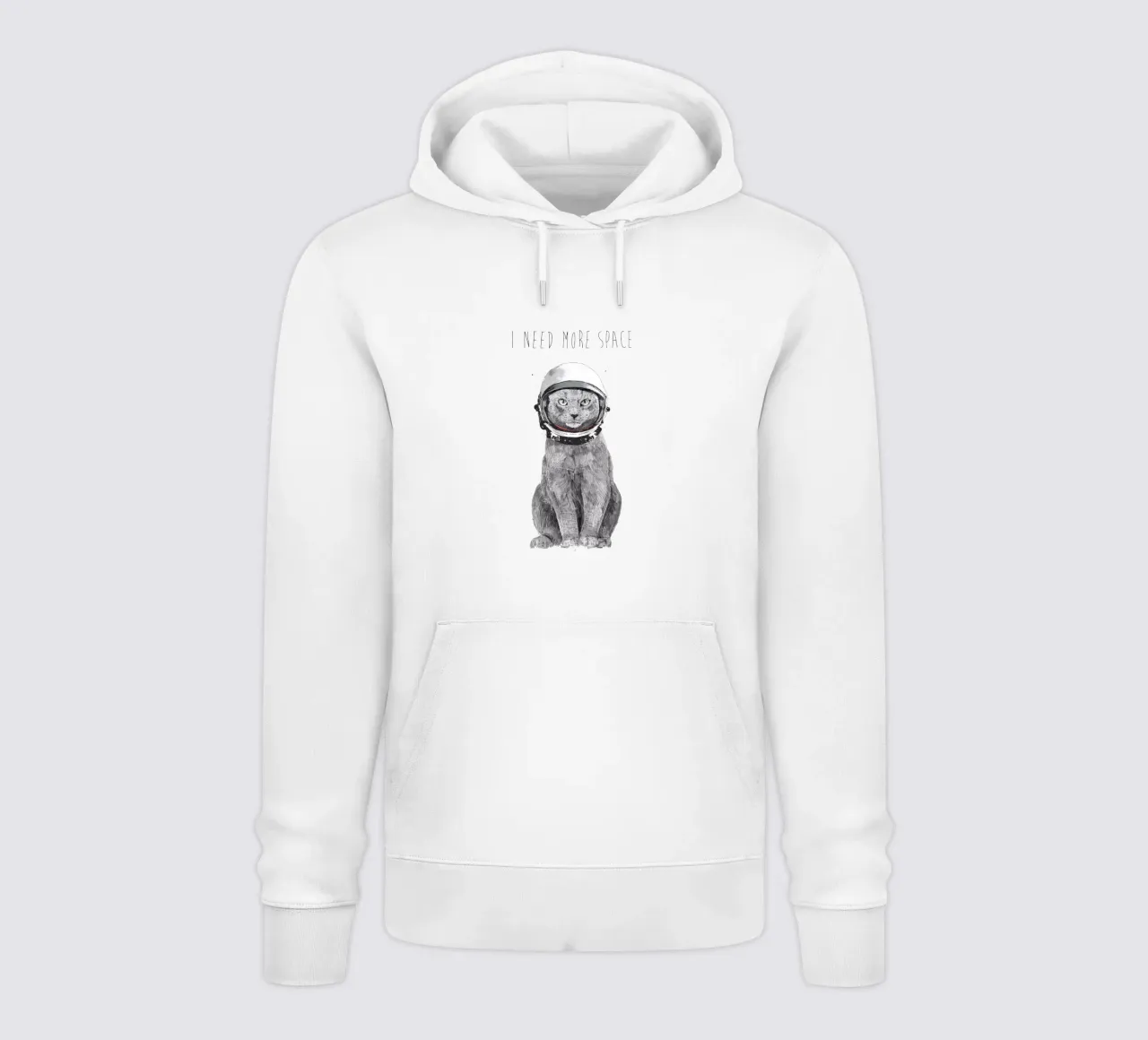 I Need More Space felpa con cappuccio da Balazs Solti