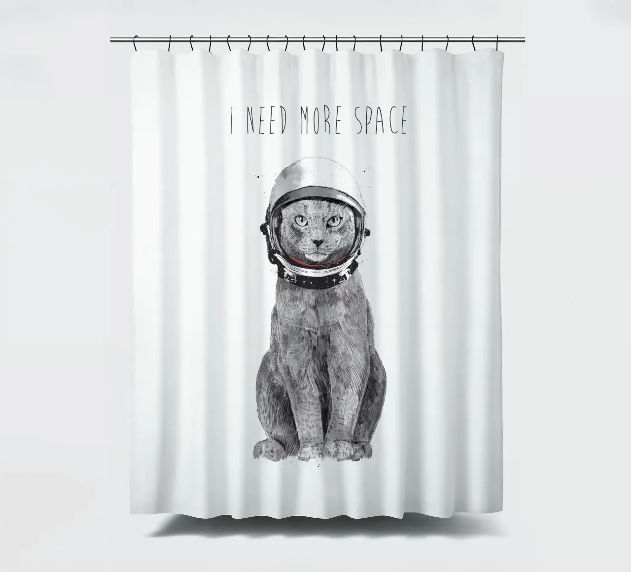 I Need More Space tenda da doccia da Balazs Solti