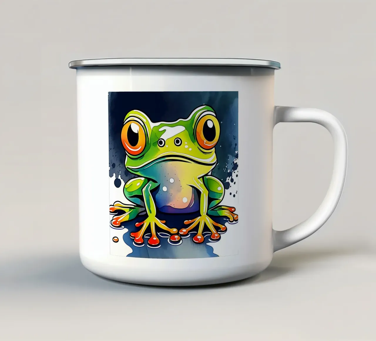 Rana_Stile_M_1 tazza in smalto da Tierisch bunt by LK
