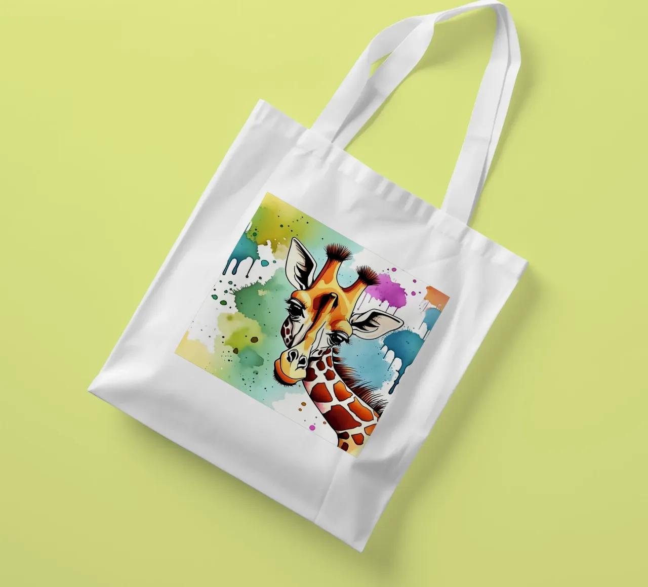 Girafe_Style_M_1 tote bag de Tierisch bunt by LK