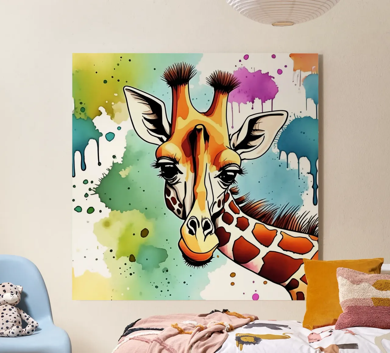 Giraffa_Stile_M_1 plexiglass da Tierisch bunt by LK