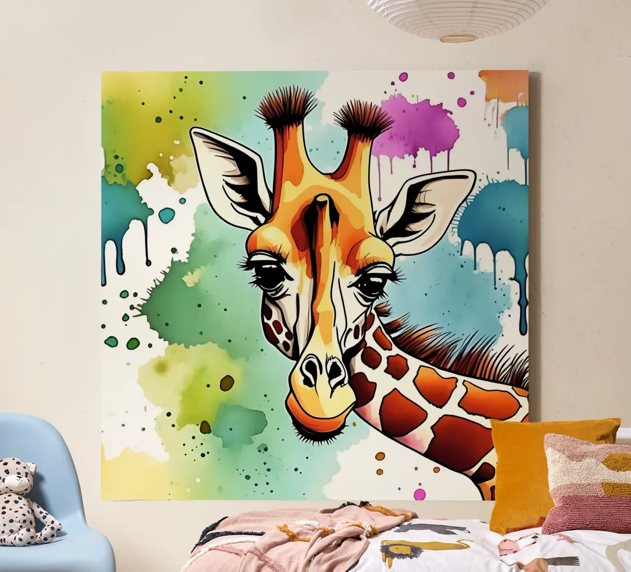 Giraffe_Style_M_1 canvas by Tierisch bunt by LK