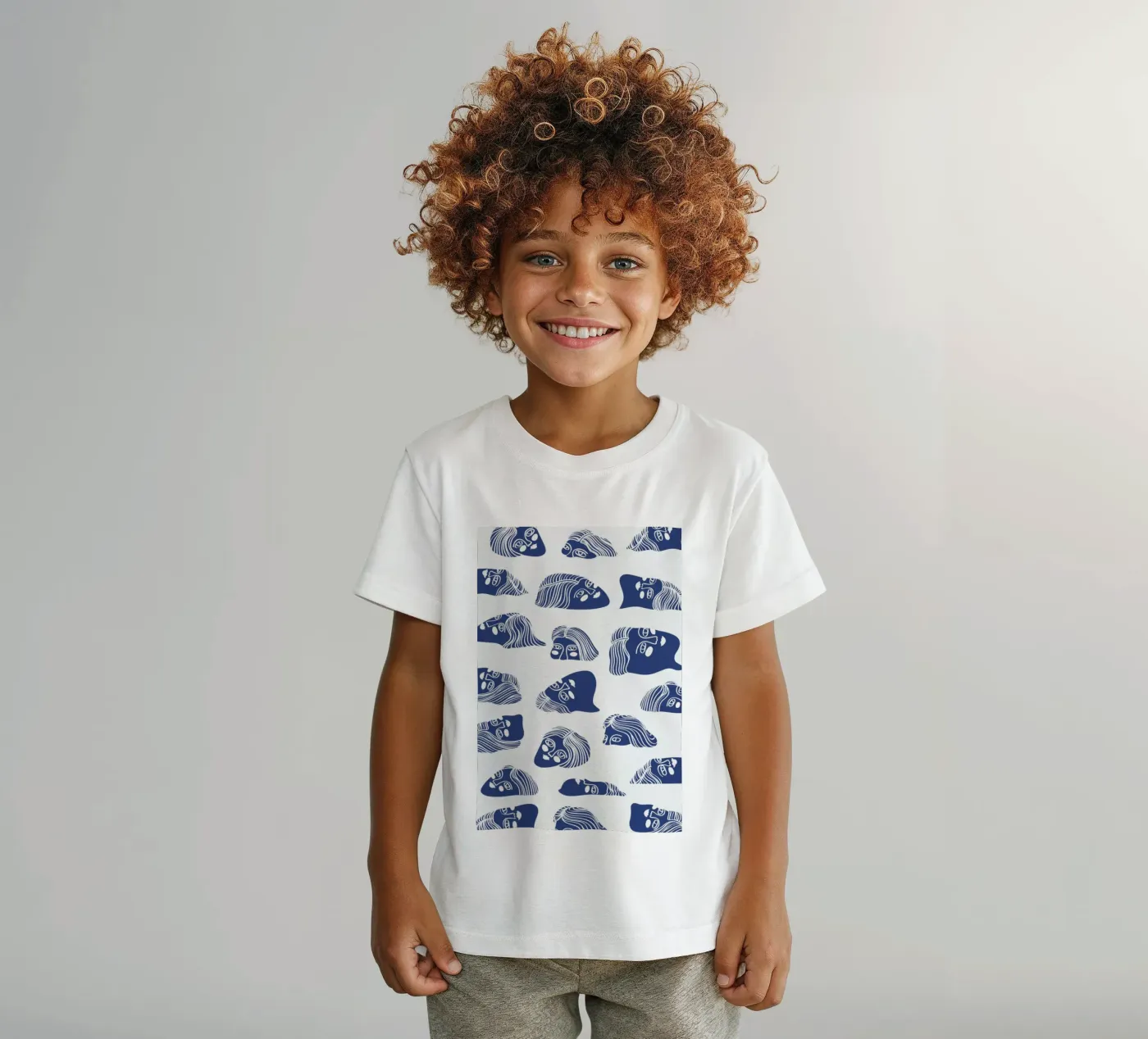 Faces Kinder T-Shirt von Pure
