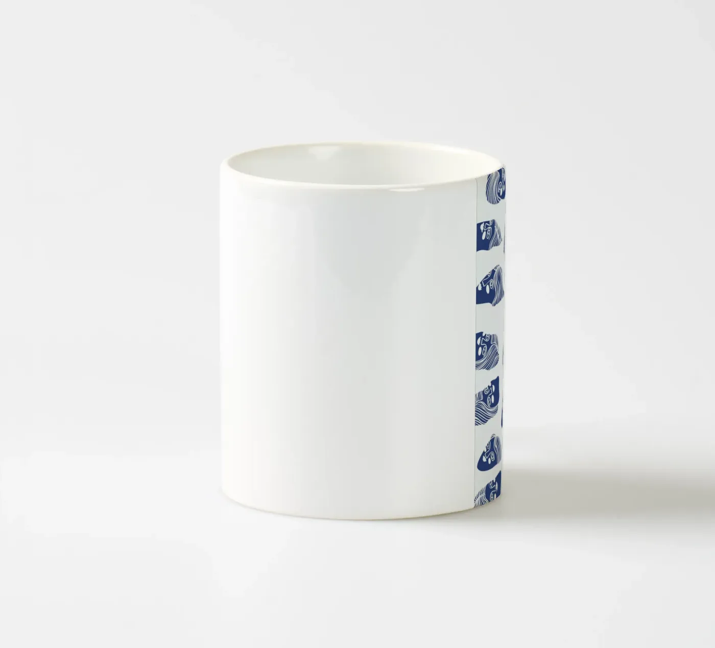 Faces ceramic mug by Pure