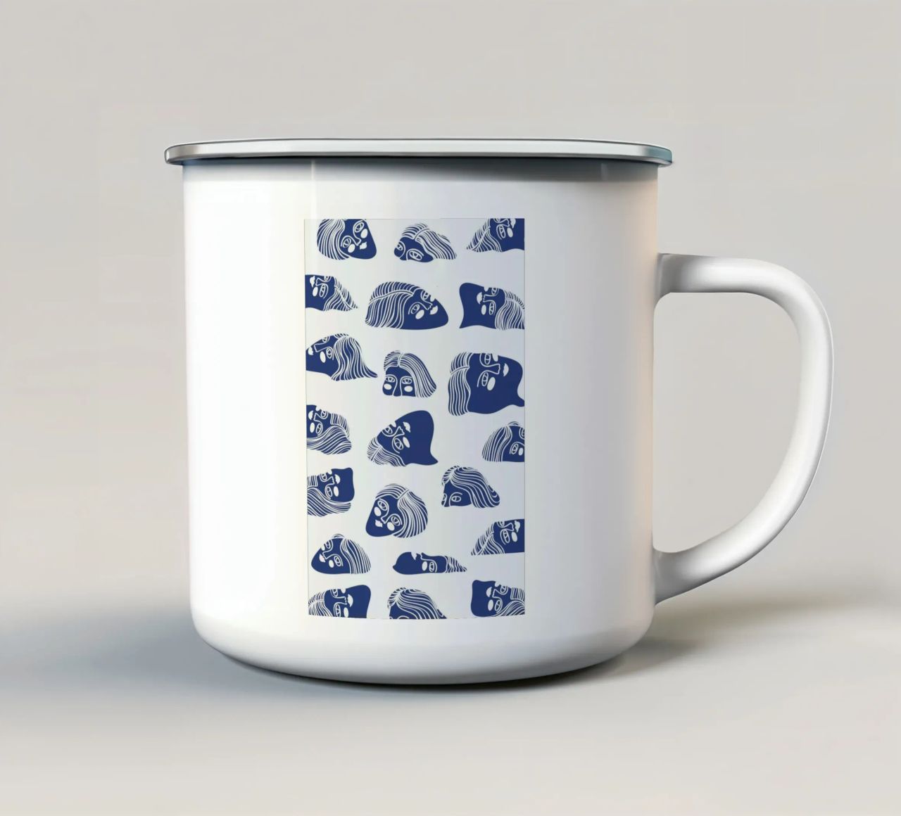 Faces tazza in smalto da Pure