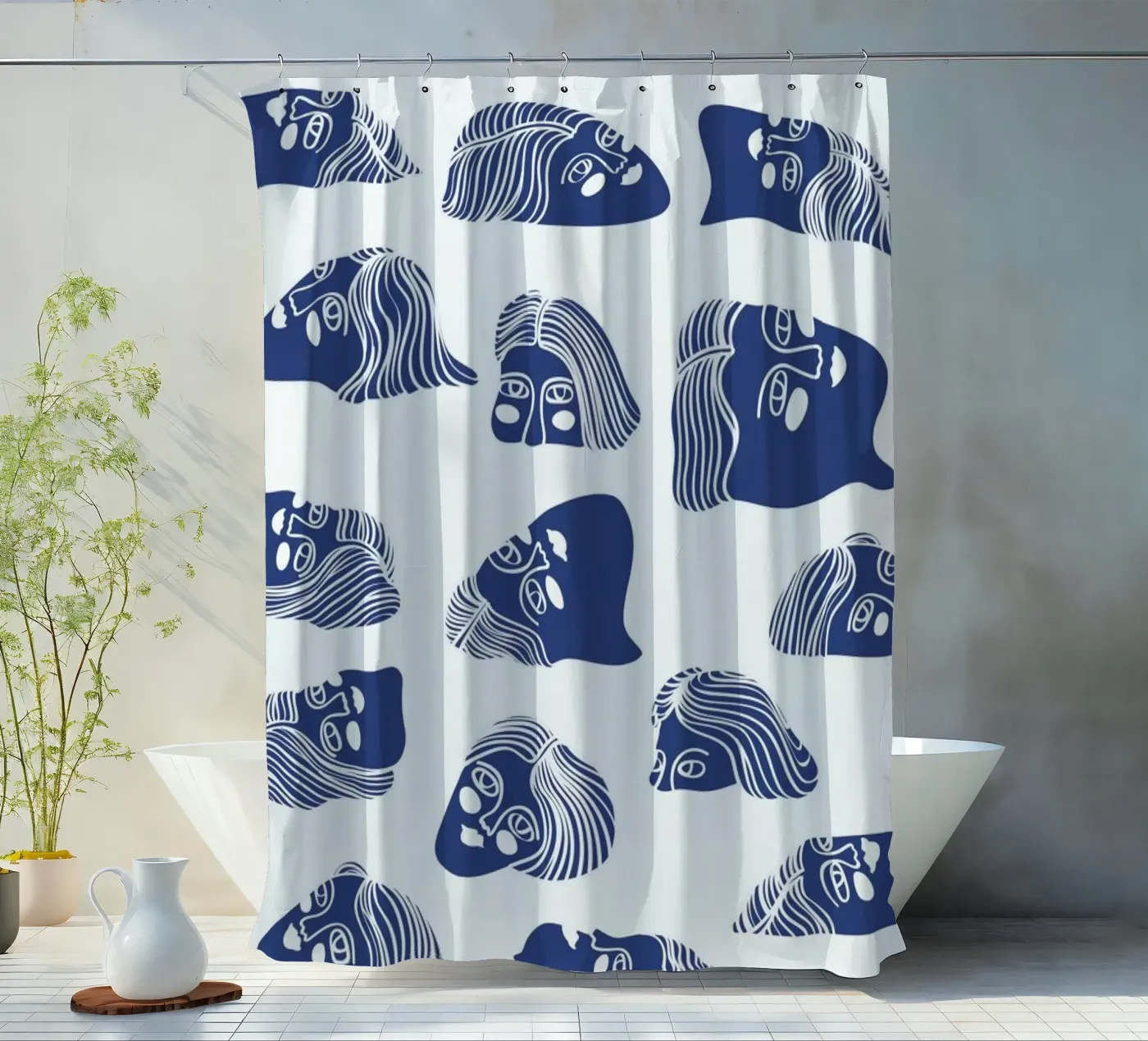 Faces Duschvorhang von Pure