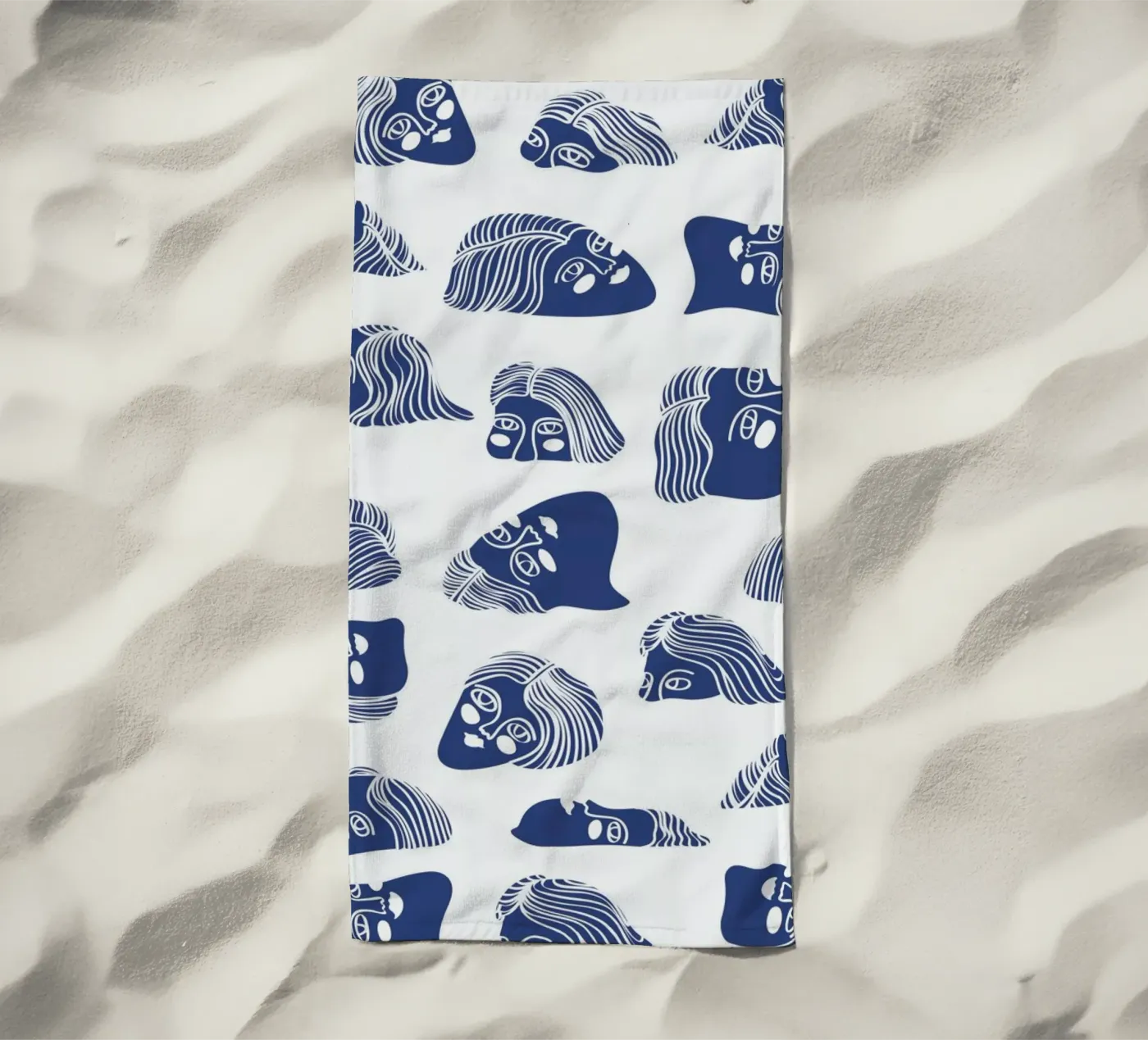 Faces beach towel by Pure