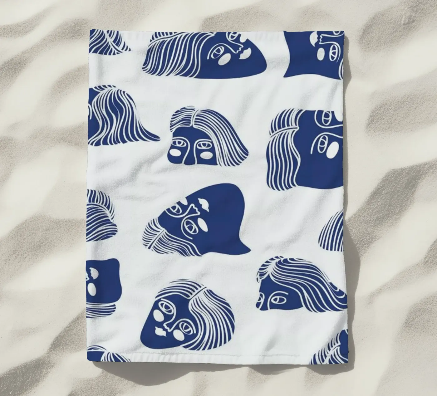 Faces beach towel by Pure