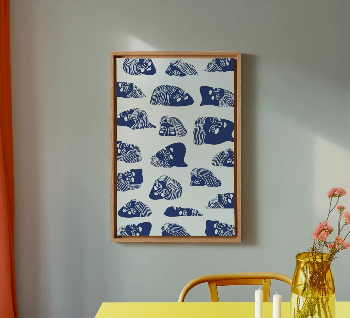 Faces canvas van Pure