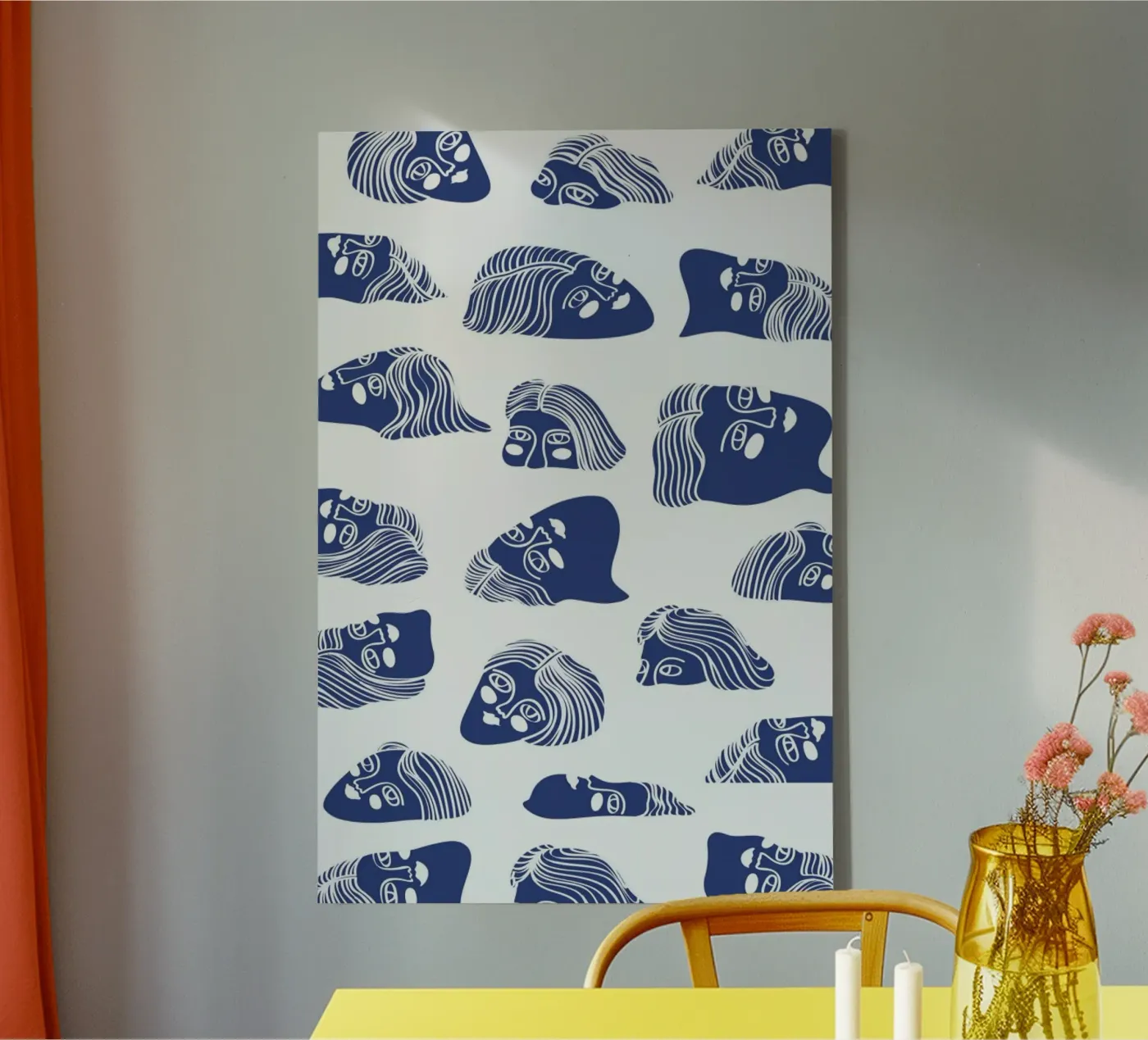 Faces canvas van Pure