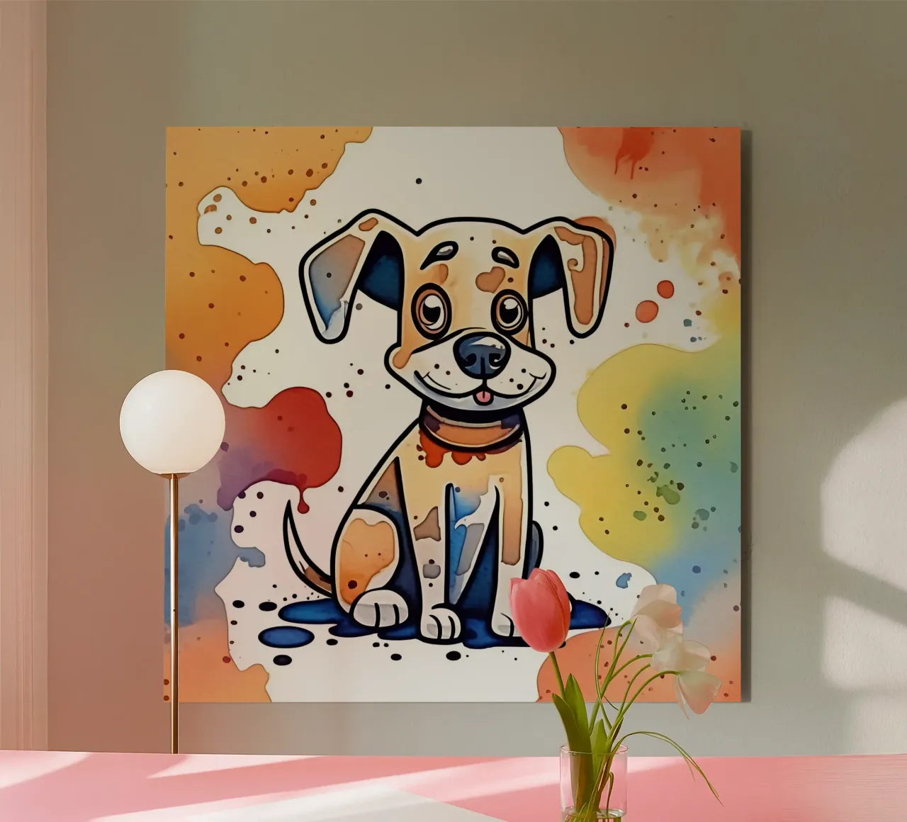 Stile_cane_M_1 alluminio dibond da Tierisch bunt by LK