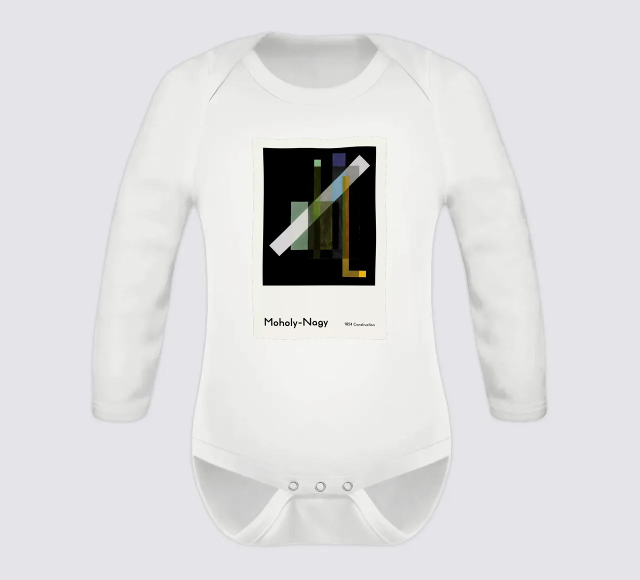 László Moholy-Nagy - Construction, 1924 Langarm Babybody von ARTOTHEK