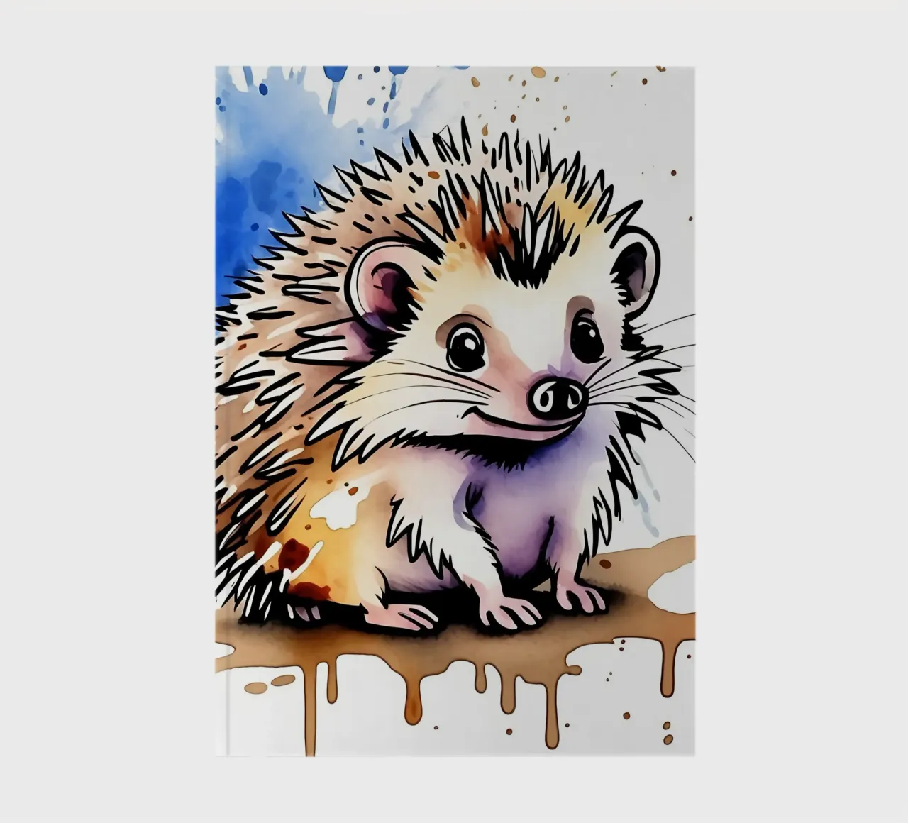 Hedgehog_Style_M_1 notebook by Tierisch bunt by LK