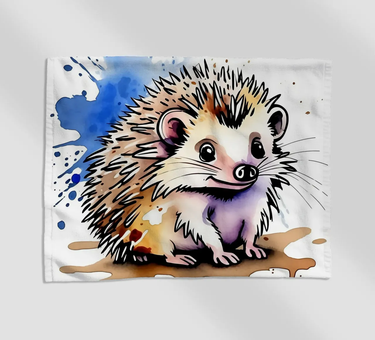 Style_hérisson_M_1 serviette de plage de Tierisch bunt by LK