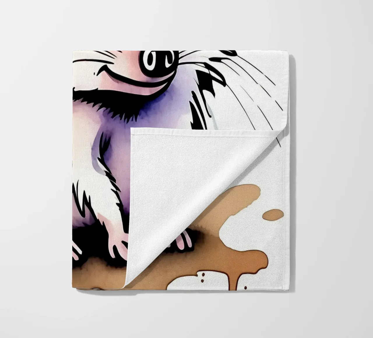 Style_hérisson_M_1 serviette de plage de Tierisch bunt by LK
