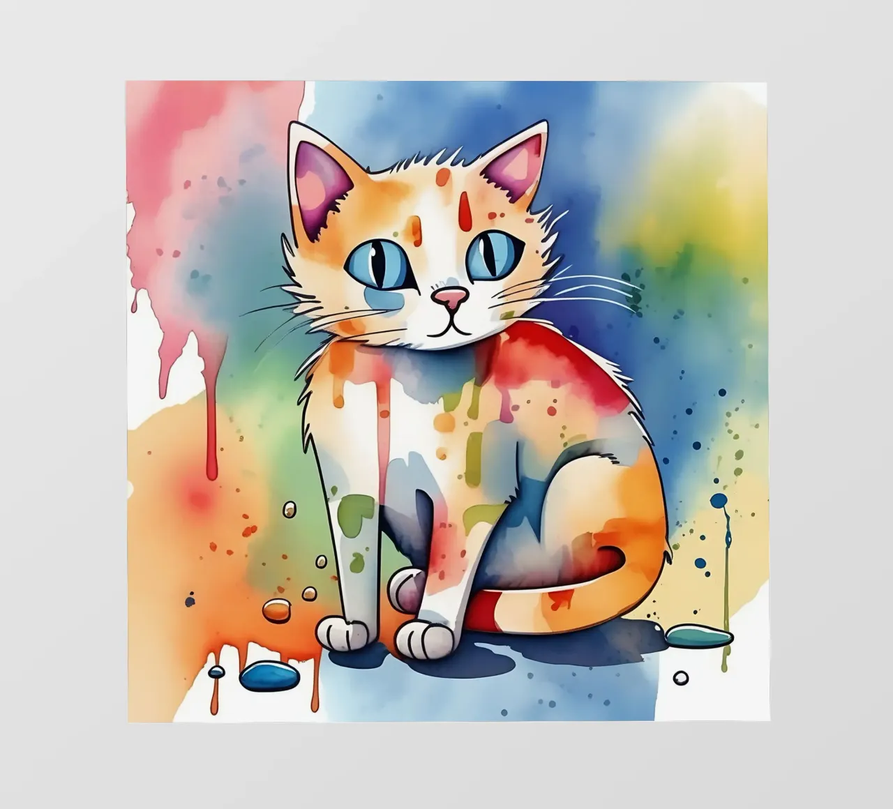 Stile_gatto_M_1 telo in pvc da Tierisch bunt by LK