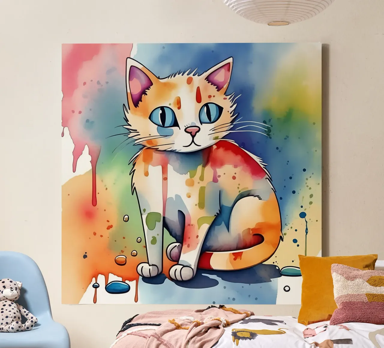 Cat_Style_M_1 canvas by Tierisch bunt by LK
