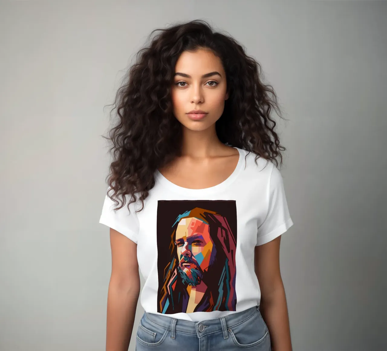Jhonatan Davis Korn dames t-shirt getailleerd van Hantamrata