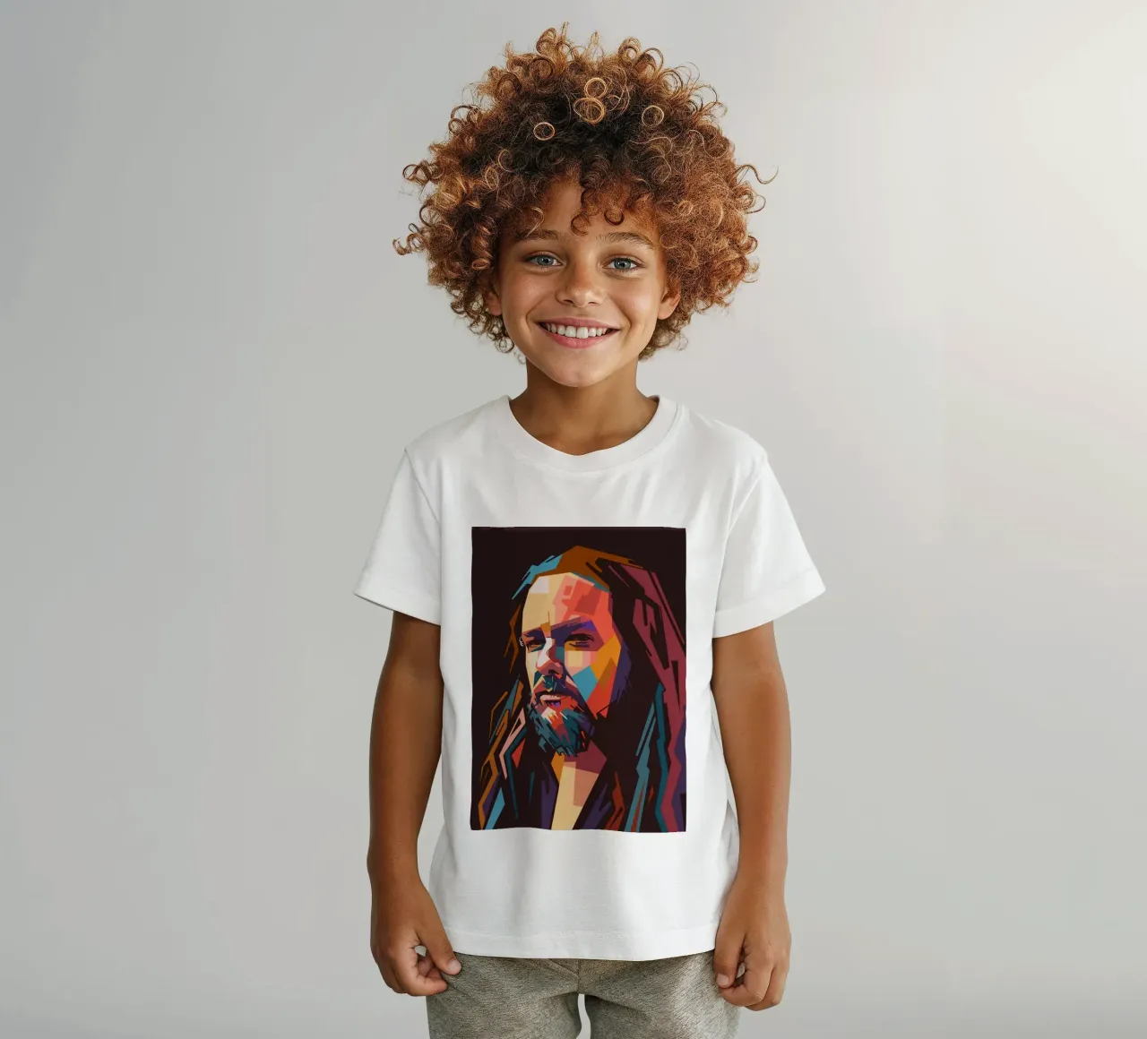 Jhonatan Davis Korn kids t-shirt by Hantamrata