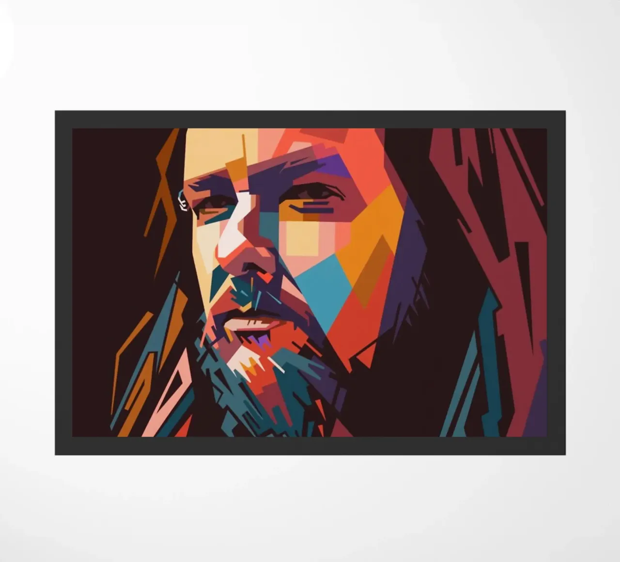 Jhonatan Davis Korn doormat by Hantamrata