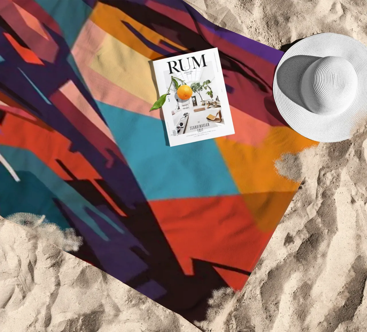 Jhonatan Davis Korn beach towel by Hantamrata